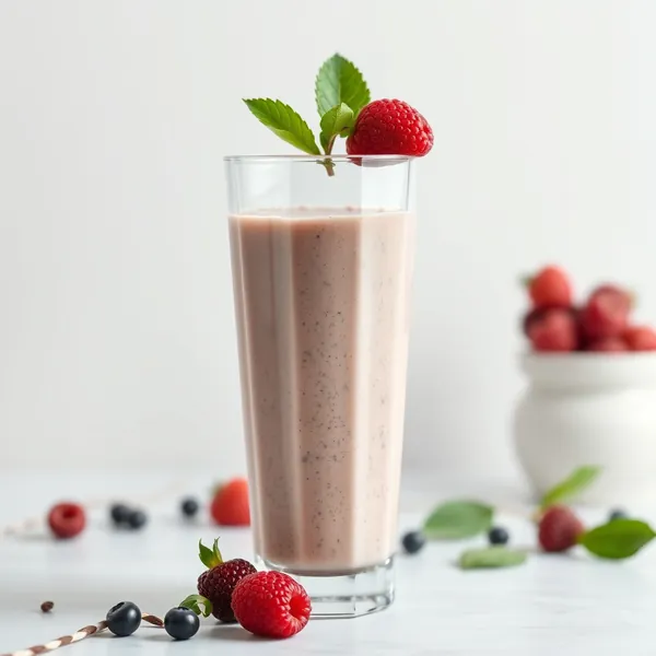 Batido de Proteína de Chia Sem Açúcar