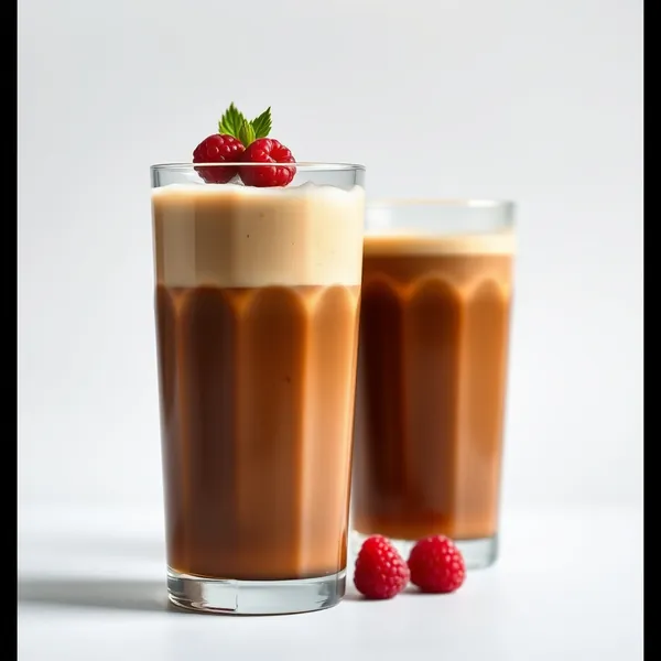 Zuckerfreier Kokos-Kaltbrühkaffee-Smoothie