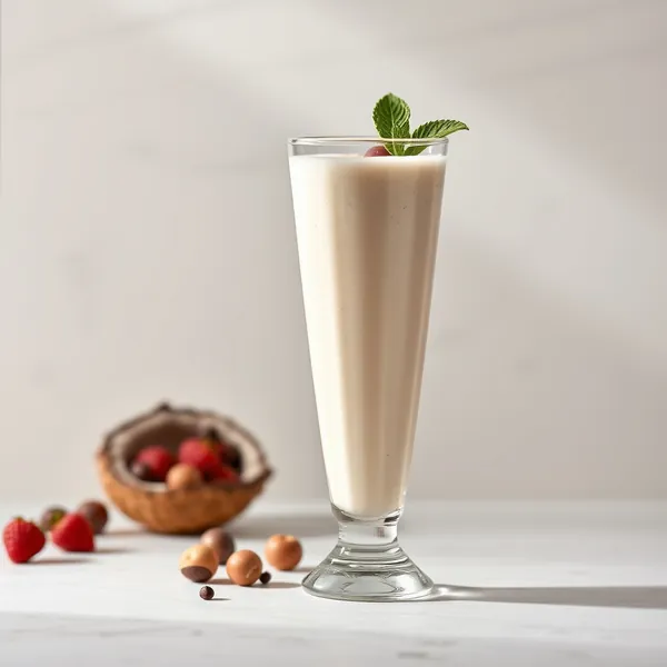 Batido Sin Azúcar de Coco y Avellanas