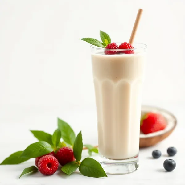 Smoothie Sans Sucre au Lait de Coco et de Macadamia