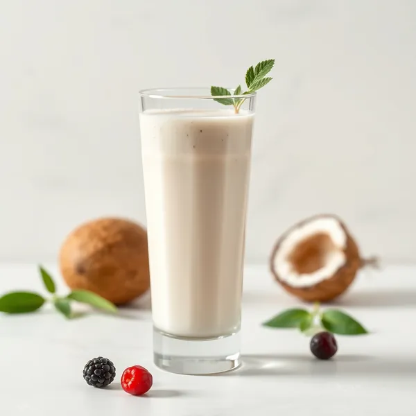 Batido Sin Azúcar de Leche de Coco y Espelta