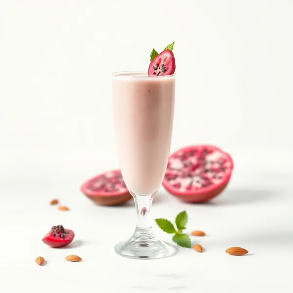 Smoothie Sem Açúcar de Fruta Dragão, Amêndoa e Leite de Coco