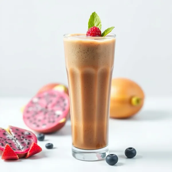 Smoothie di Caffè Freddo con Frutto Drago Senza Zucchero