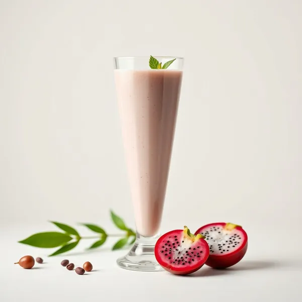 Sugar-Free Dragonfruit Hazelnut Milk Smoothie