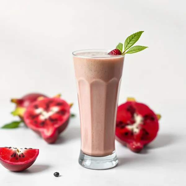 Smoothie Sans Sucre de Fruit Dragon et Matcha