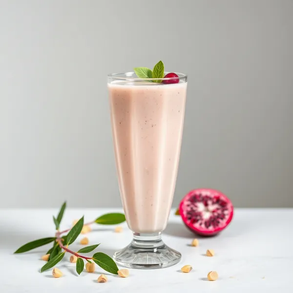 Smoothie Ohne Zucker aus Dragonfruit und Pistazienmilch
