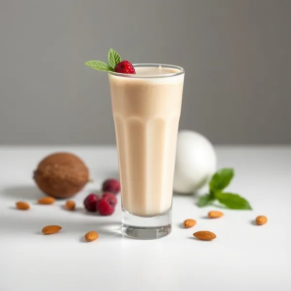 Smoothie Senza Zucchero allo Zenzero, Mandorla e Latte di Cocco