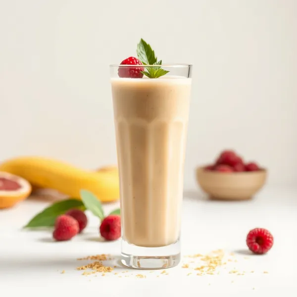 Smoothie Sem Açúcar de Gengibre e Leite de Cânhamo
