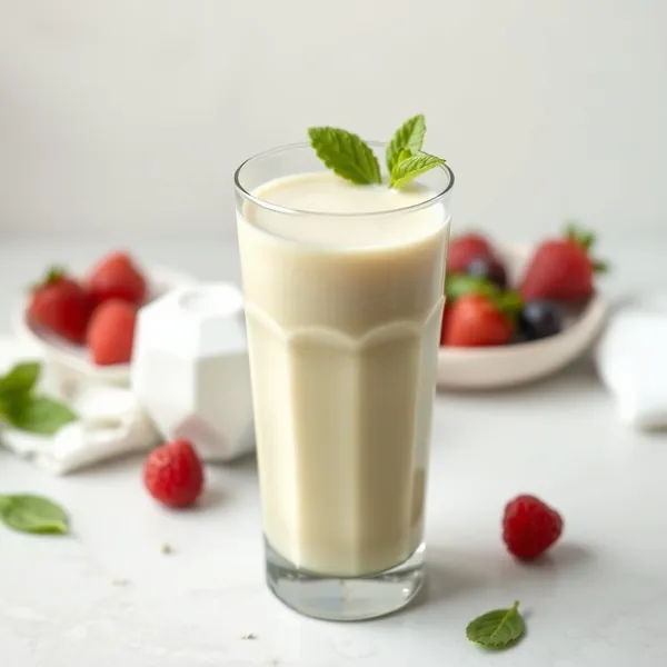 Sugar-Free Ginger Pea Milk Smoothie