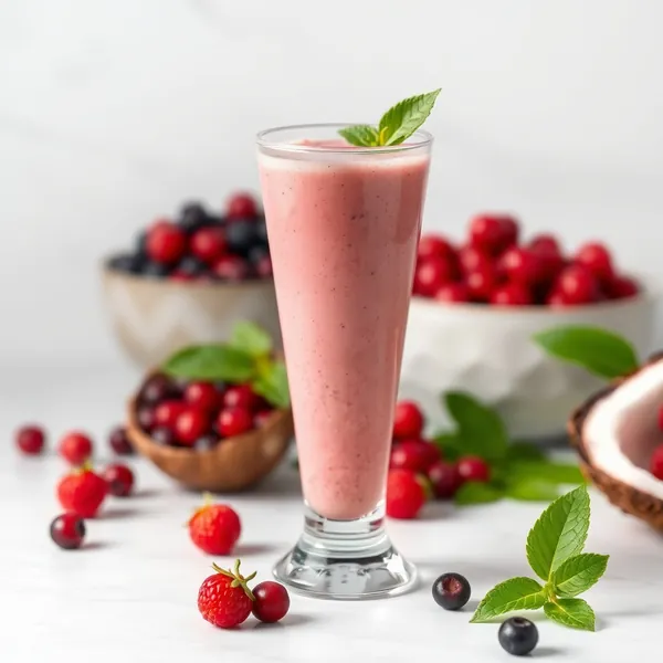 Smoothie Sem Açúcar de Baya de Goji e Água de Coco