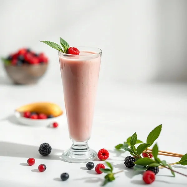 Smoothie Sem Açúcar de Baya Goji e Leite de Cânhamo