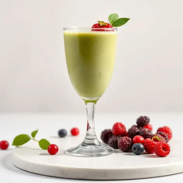 Smoothie de Chá Matcha com Goji Sem Açúcar