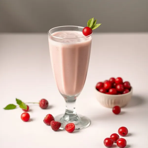 Zuckerfreier Goji-Beeren-Erbsenmilch-Smoothie