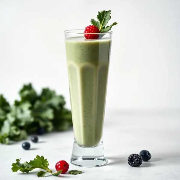 Smoothie Sem Açúcar de Couve e Leite de Cânhamo