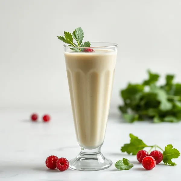 Smoothie Sans Sucre de Chou Frisé et Lait de Pois