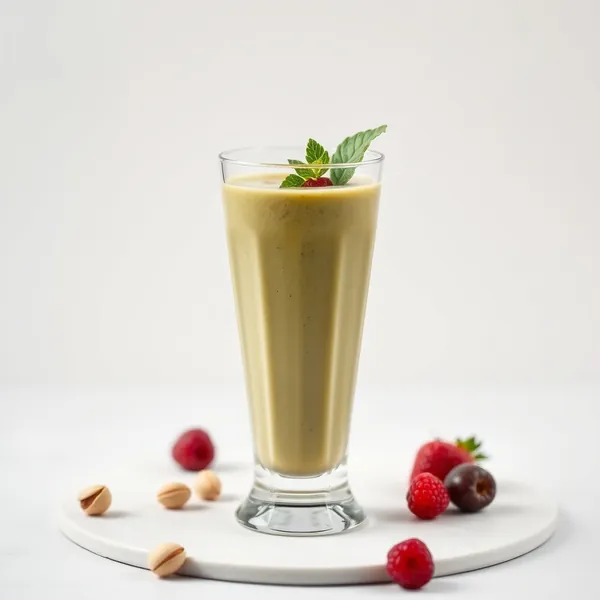 Smoothie Sans Sucre de Chou Frisé et Lait de Pistache