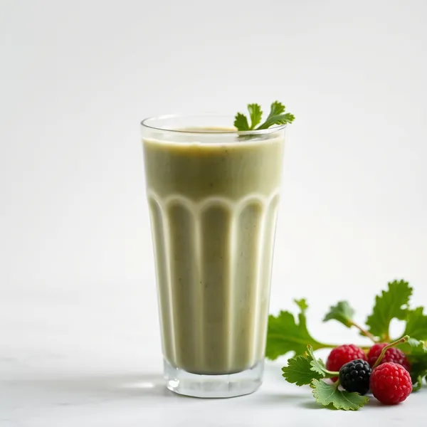 Smoothie Sem Açúcar de Couve e Leite de Espelta