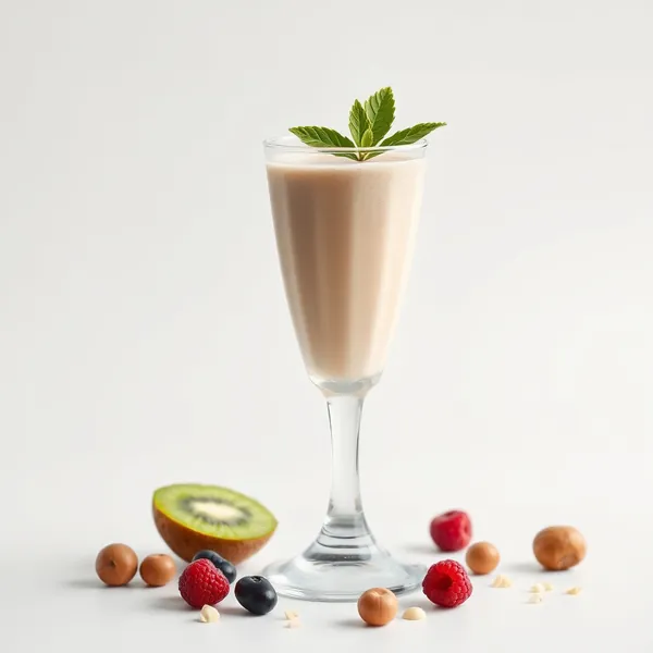 Smoothie Sem Açúcar de Kiwi e Leite de Avelã