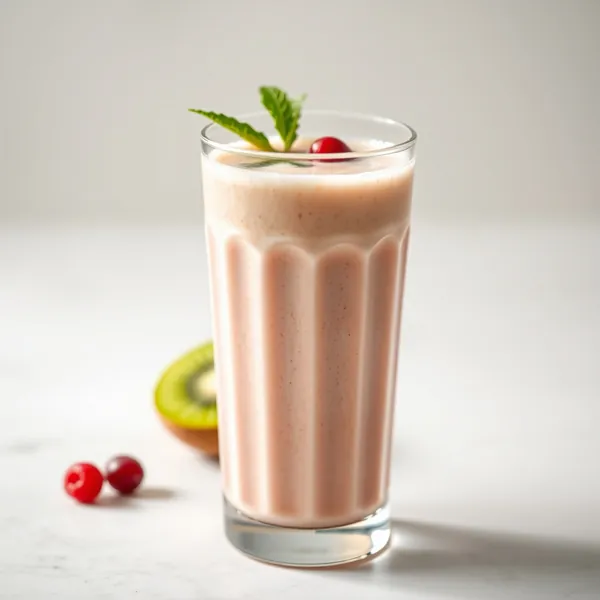Smoothie Sem Açúcar de Kiwi e Leite de Arroz