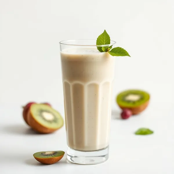 Smoothie Sem Açúcar de Kiwi e Leite de Espelta