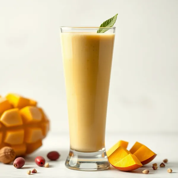 Smoothie Sem Açúcar de Manga e Leite de Pistache