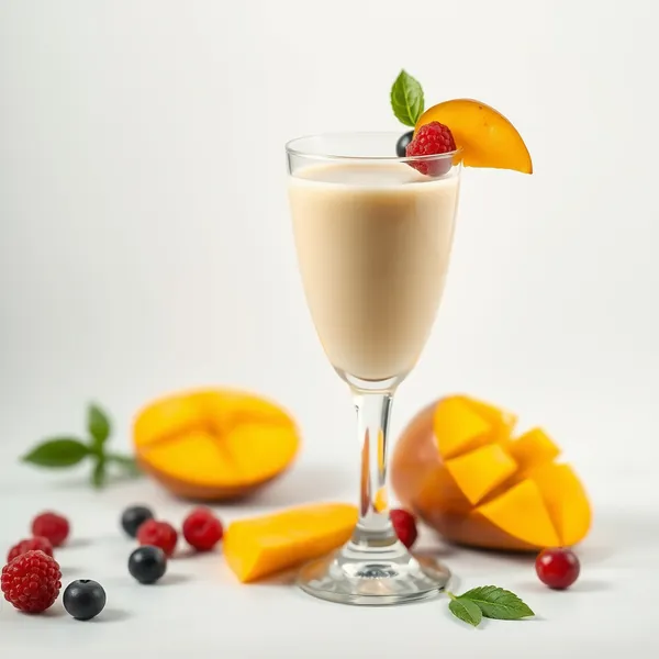 Sugar-Free Mango Spelt Milk Smoothie
