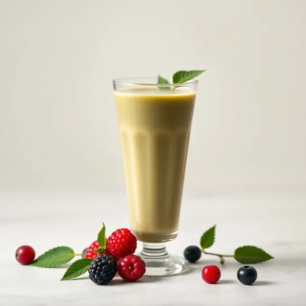 Smoothie Sans Sucre au Matcha et Lait de Chanvre