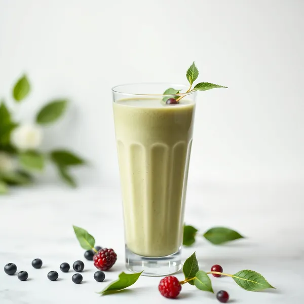 Sugar-Free Matcha Pea Milk Smoothie