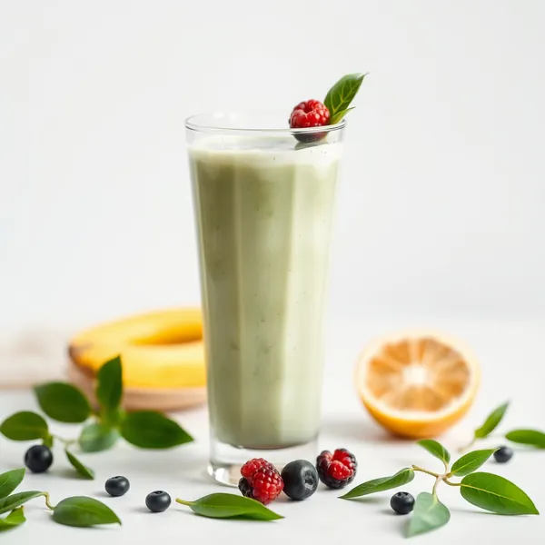Smoothie Sem Açúcar de Matcha e Leite de Espelta