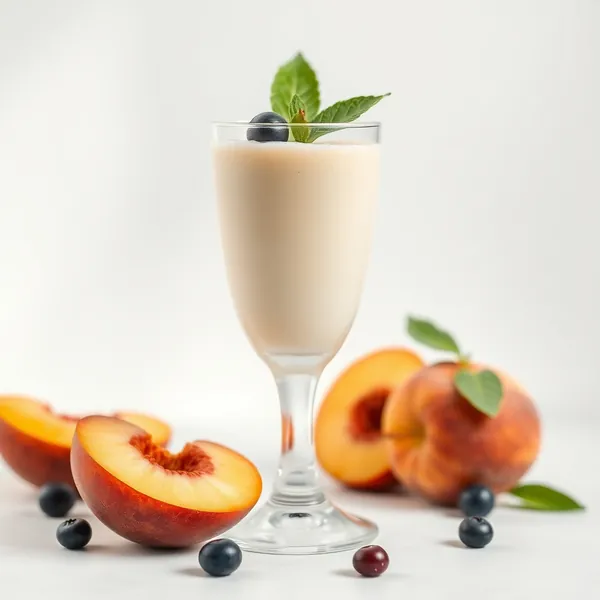 Smoothie au Kéfir de Pêche Sans Sucre