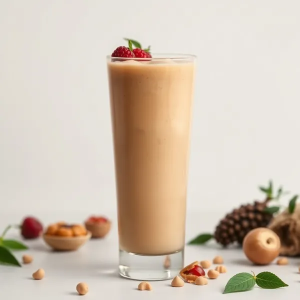 Sugar-Free Peanut Butter Hazelnut Milk Smoothie