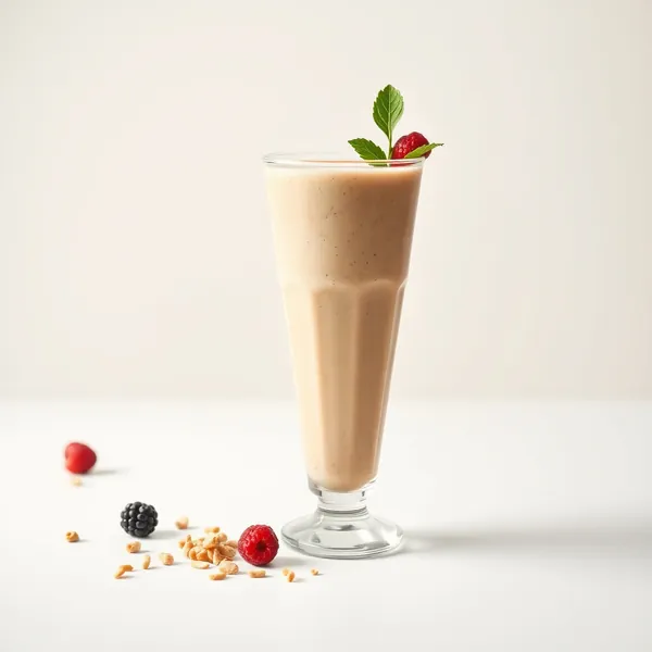 Sugar-Free Peanut Butter Hemp Milk Smoothie