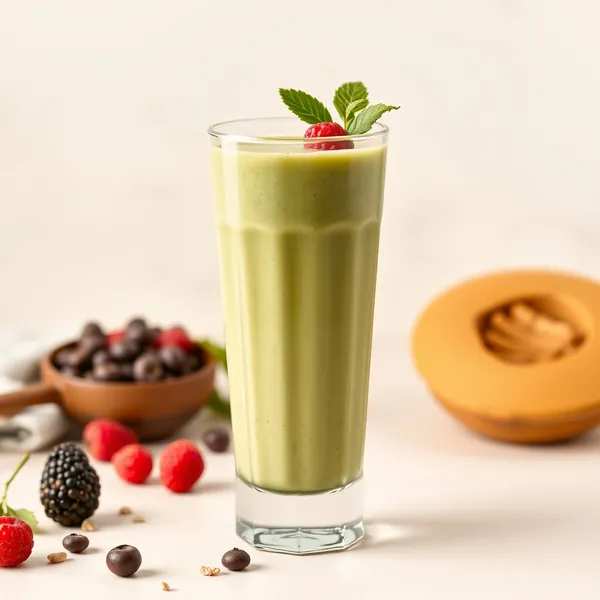 Smoothie Sans Sucre de Beurre de Cacahuète et Matcha