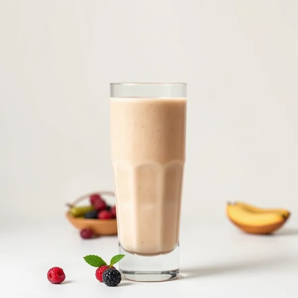 Smoothie Sem Açúcar de Manteiga de Amendoim e Leite de Ervilha