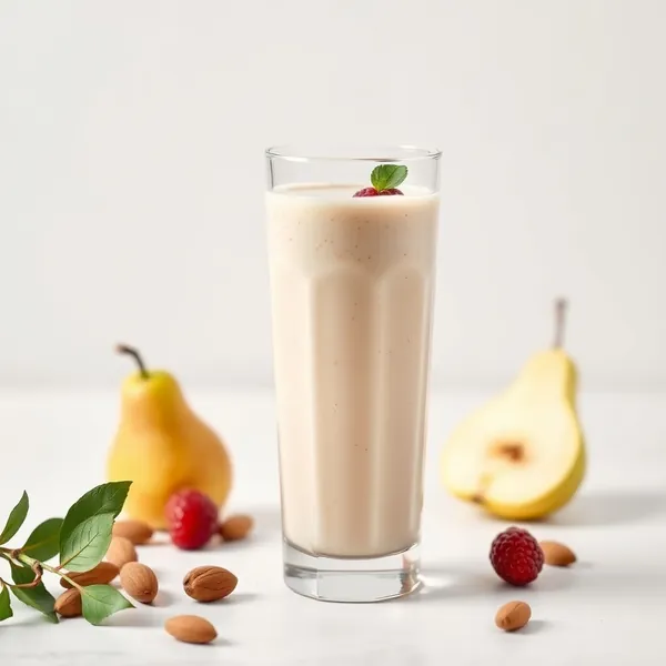 Smoothie Sem Açúcar de Pera e Leite de Amêndoa