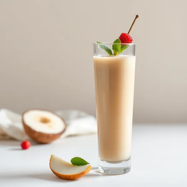 Smoothie Sans Sucre à la Poire et à l'Eau de Coco