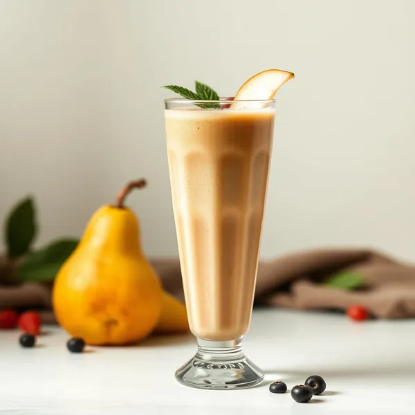 Sugar-Free Pear Cold Brew Coffee Smoothie