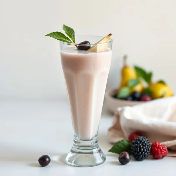 Smoothie de Pera e Iogurte Grego Sem Açúcar