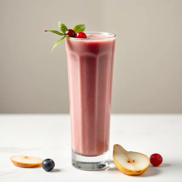 Smoothie de Pera e Leite de Cannabis Sem Açúcar