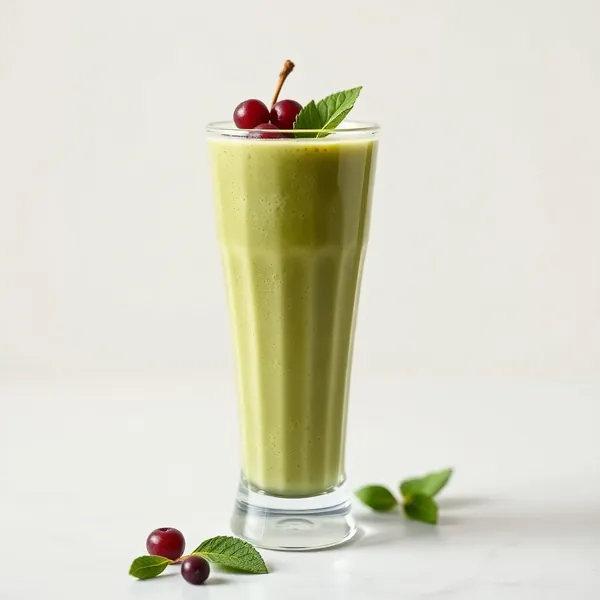 Smoothie de Pera e Chá Matcha Sem Açúcar