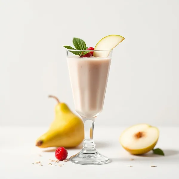 Smoothie de Pera e Leite de Aveia Sem Açúcar