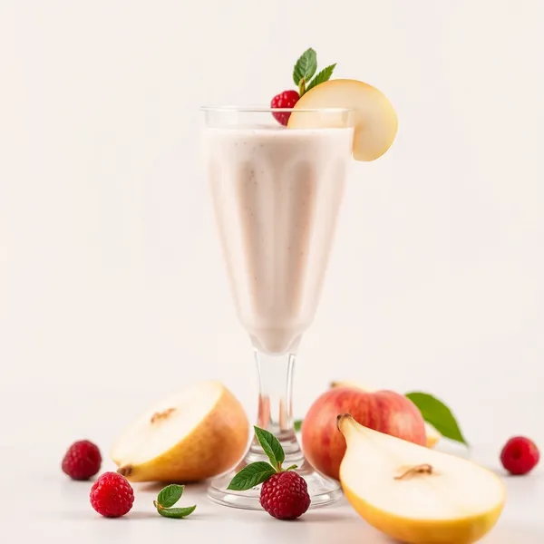 Smoothie Sem Açúcar de Pera e Leite de Arroz