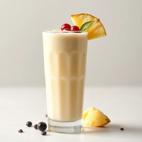 Sugar-Free Pineapple Rice Milk Smoothie