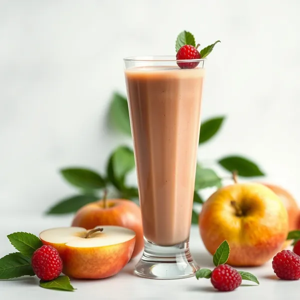 Batido de Suco de Maçã com Proteína Sem Açúcar