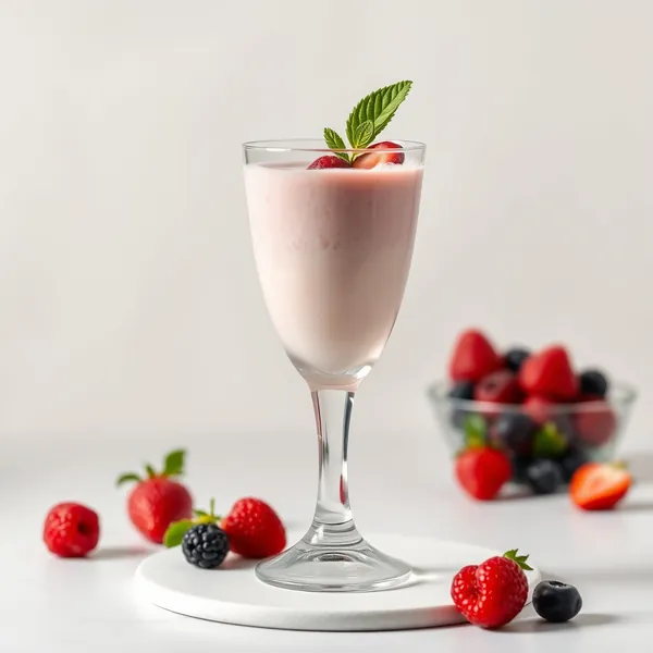 Smoothie de Kefir avec Protéine Sans Sucre