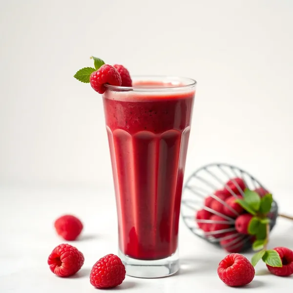 Smoothie de Café Frio com Framboesa Sem Açúcar