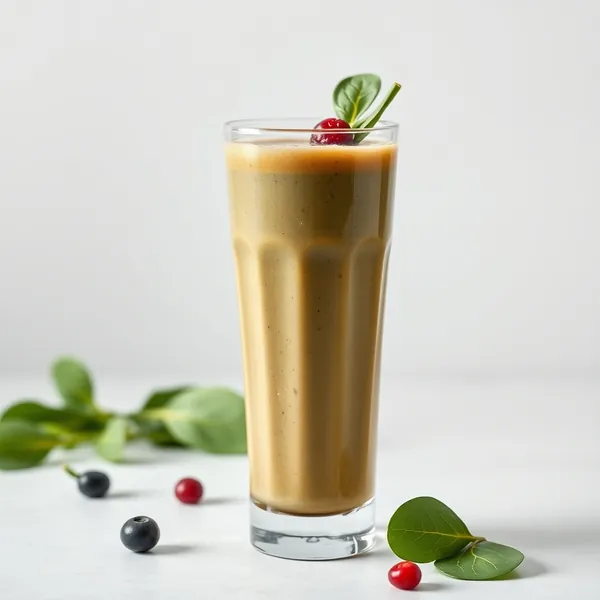 Batido de Café Frio com Espinafre Sem Açúcar