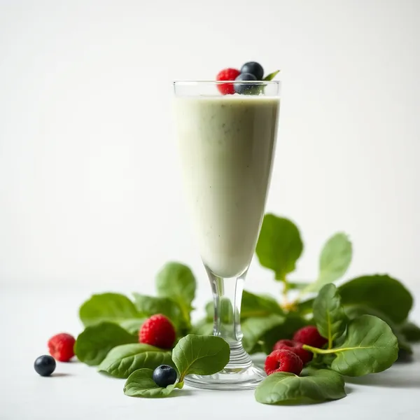 Smoothie Sans Sucre aux Épinards et Kefir