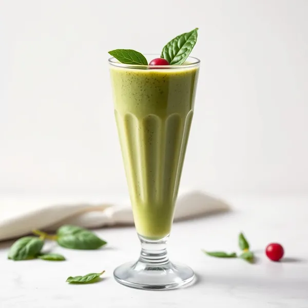 Smoothie Sans Sucre aux Épinards et Matcha