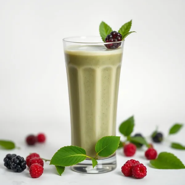 Smoothie Ohne Zucker mit Spirulina und Dinkelmilch